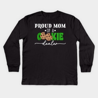 Proud Mom Of A Cookie Dealer Kids Long Sleeve T-Shirt